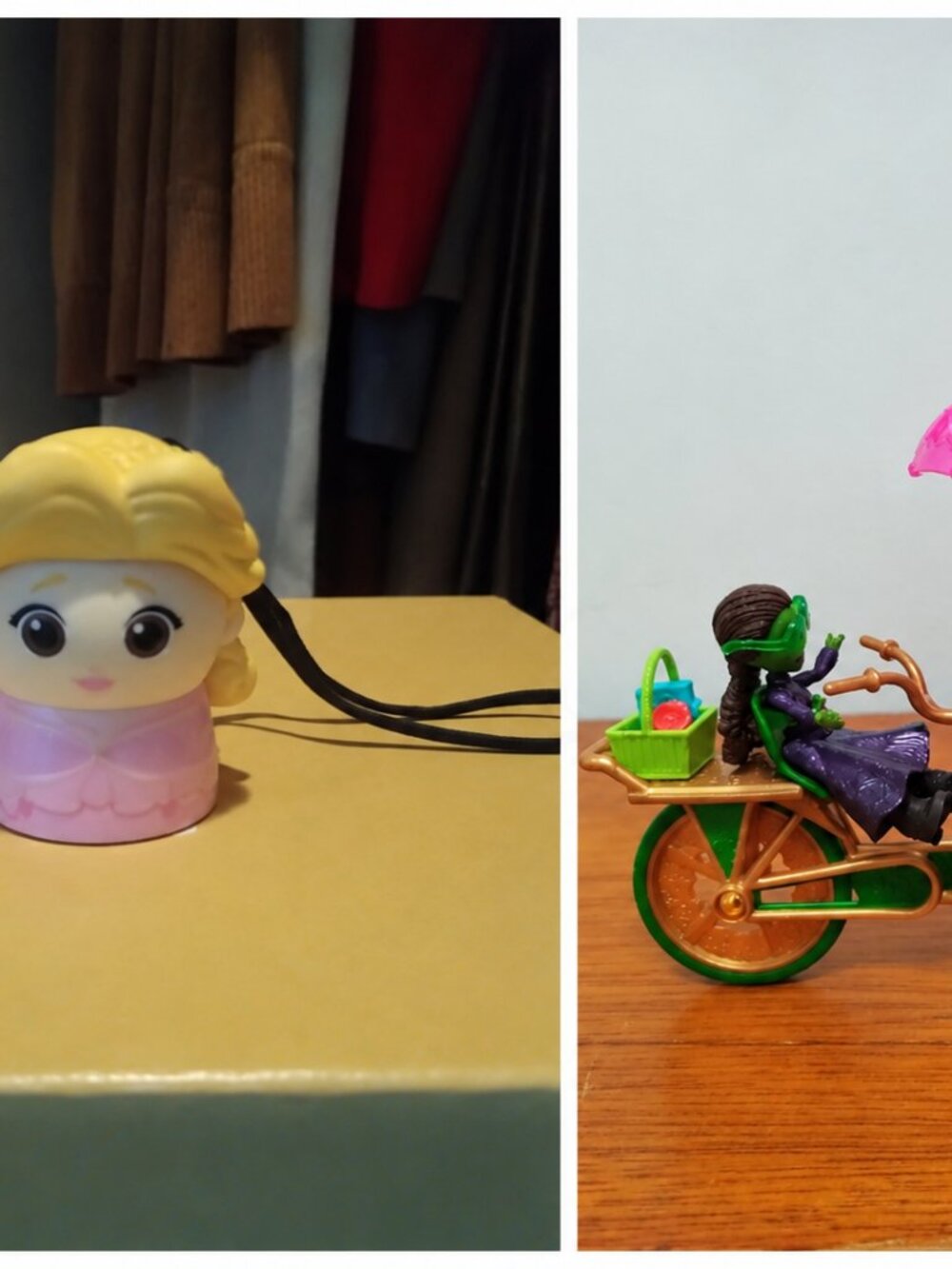 Mini Doll Figure & Bicycle Dessert Cart Dollhouse Bundle